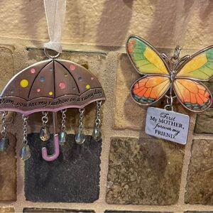 Jtop Gantz MOTHERS Ornaments Metal Umbrella and Butterfly